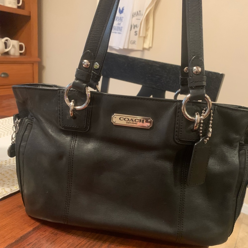 Black coach used bag
